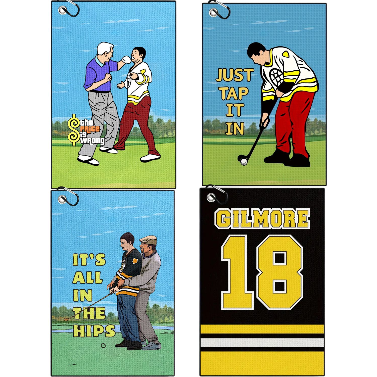 Happy Gilmore Design Microfibe - Golf Towel Waffle avaliação e preço
