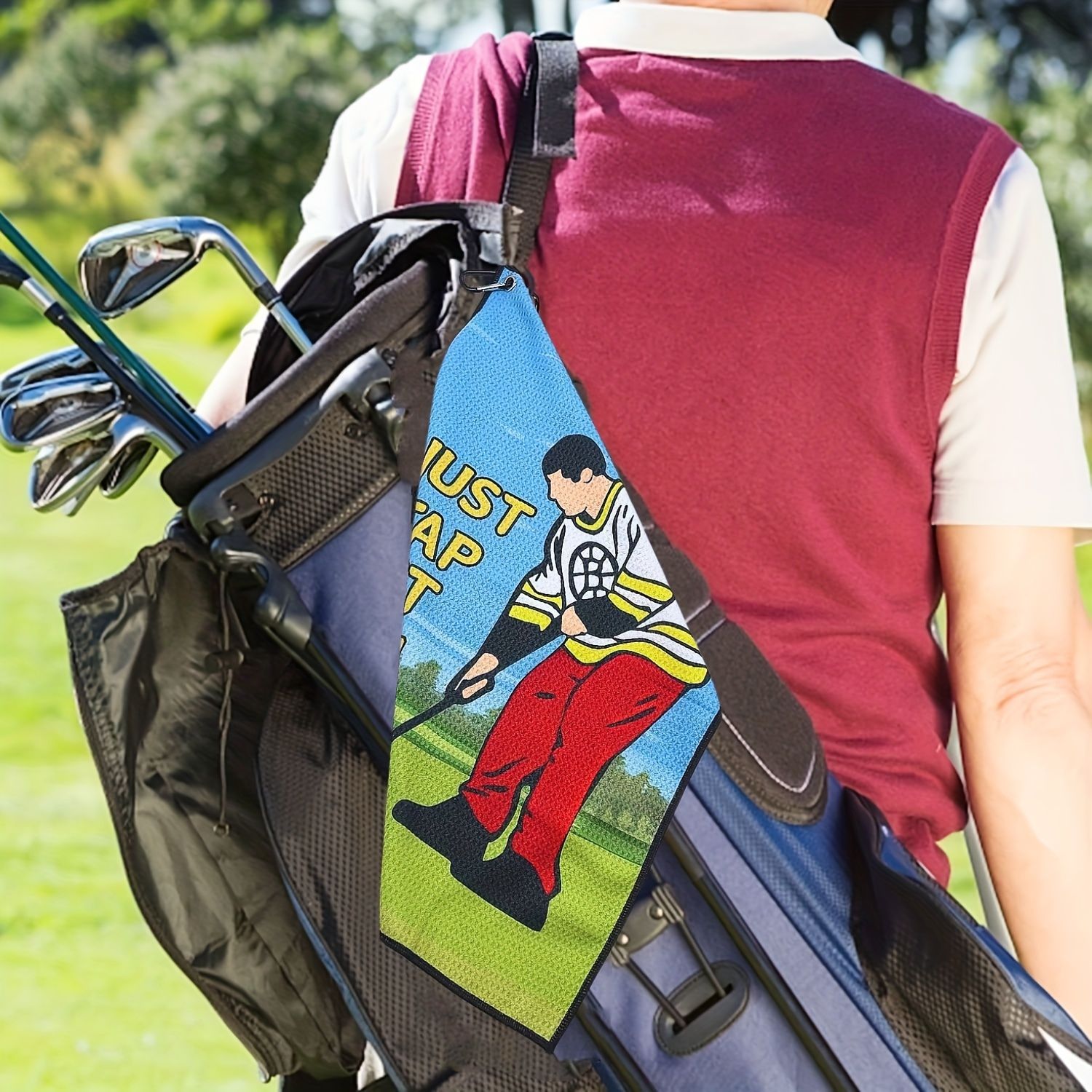 Happy Gilmore Design Microfibe - Golf Towel Waffle avaliação e preço