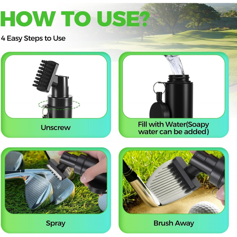 Golf Club Brush Cleaner with R - Golf Equipment Wholesale avaliação e preço