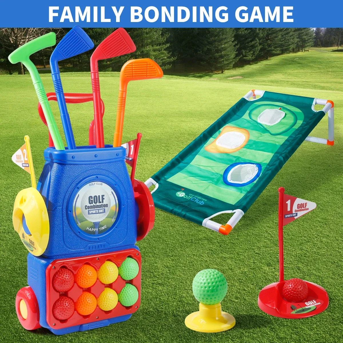 Upgraded Kids Golf Cart Toy wi - Golf Equipment For Kids avaliação e preço