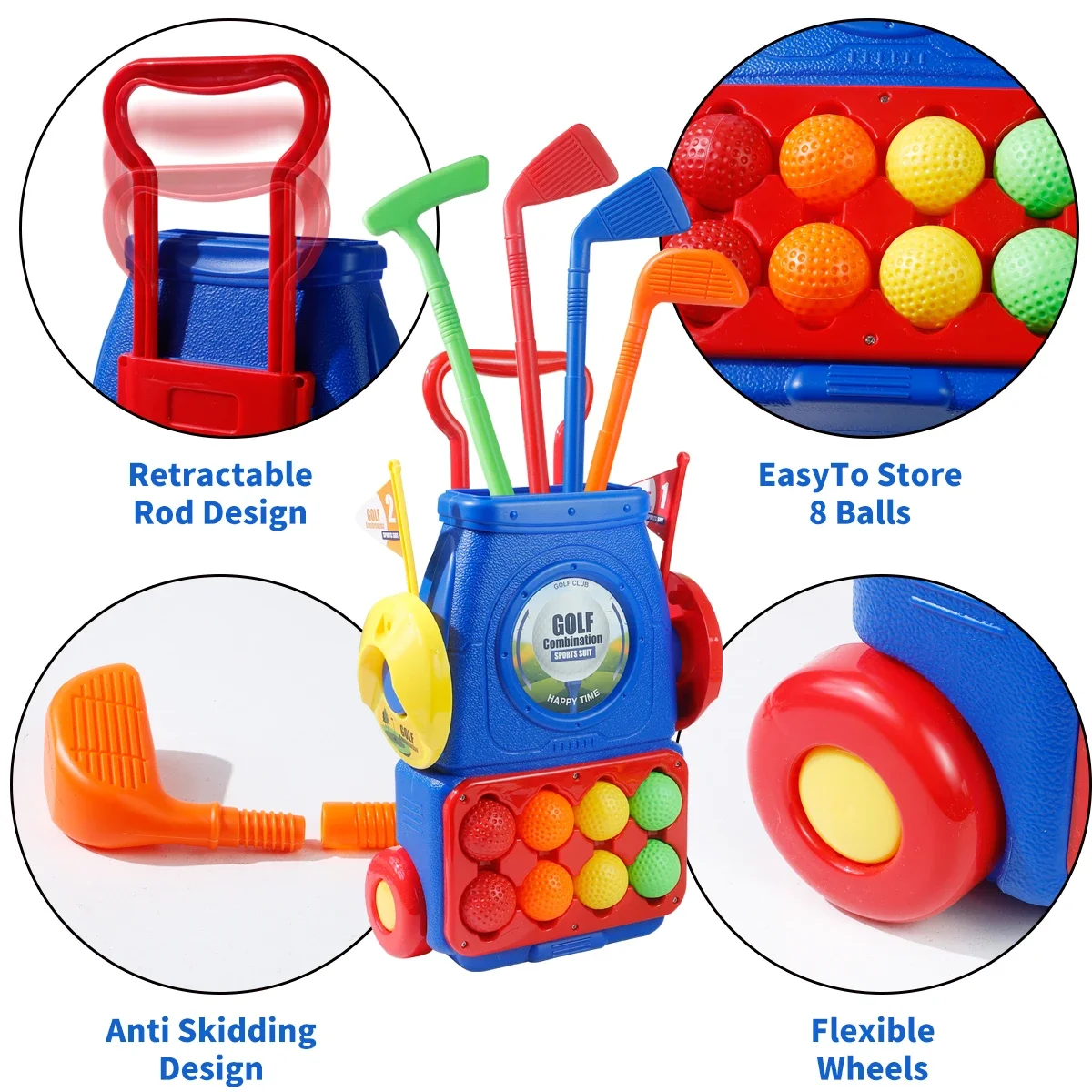 Upgraded Kids Golf Cart Toy wi - Golf Equipment For Kids avaliação e preço