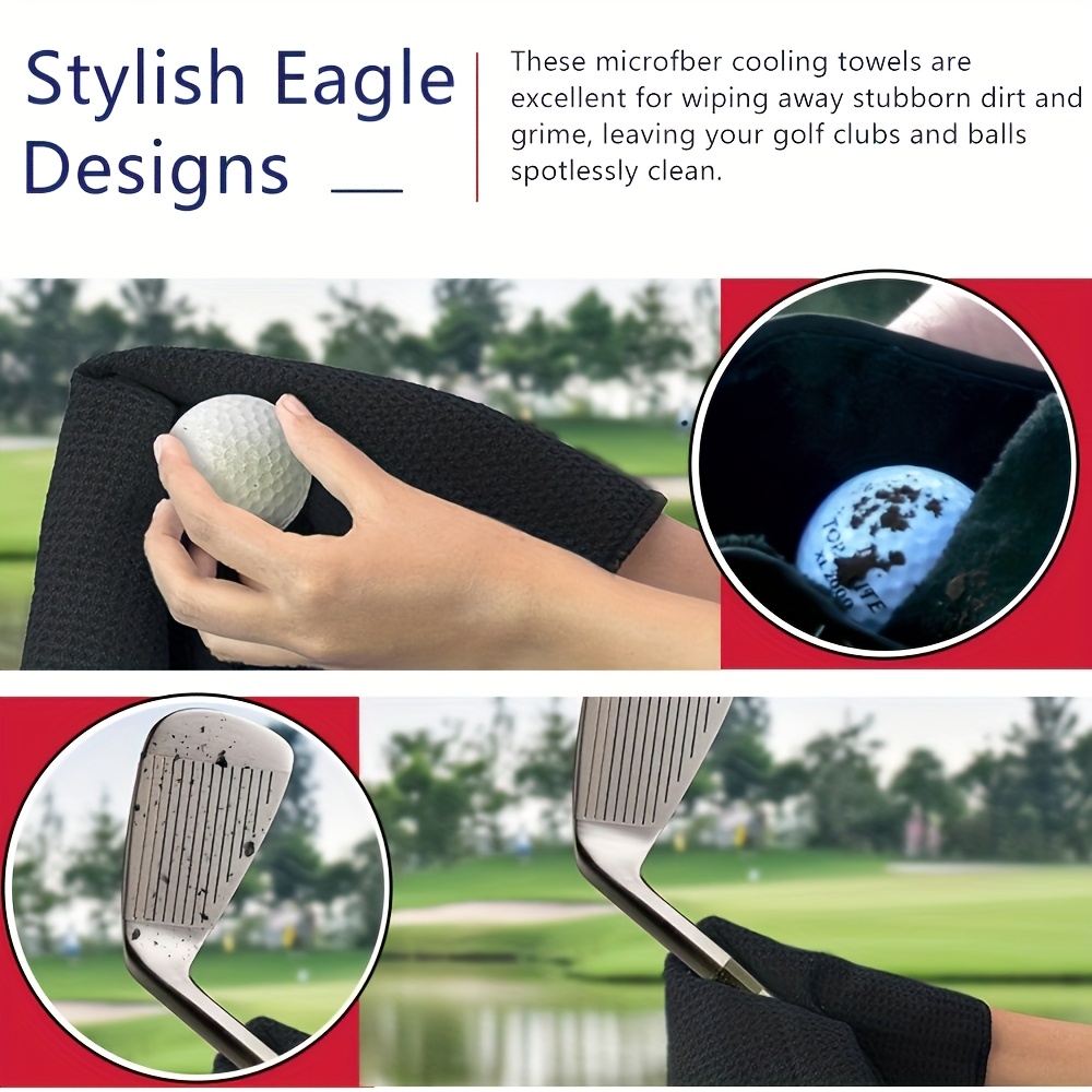 Premium Golf Towel with Clip - - Golf Towel Waffle avaliação e preço