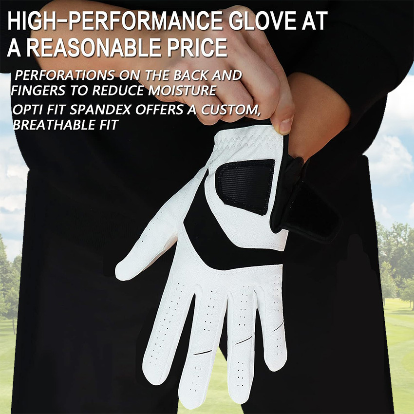 5 Pcs Golf Gloves Men Leather  - Golf Equipment Wholesale avaliação e preço