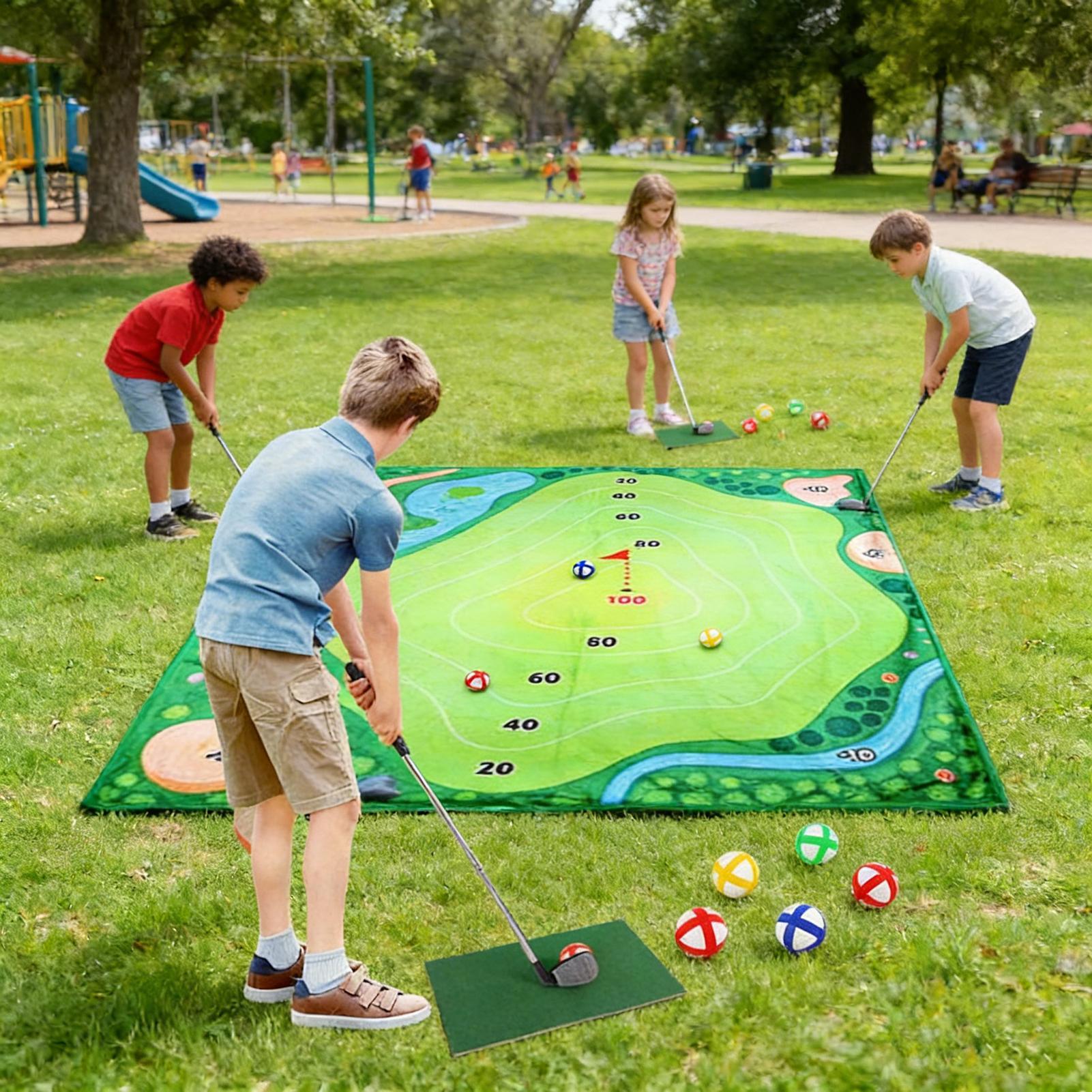 Golf Practice Mat Exercise Pra - Golf Equipment For Kids avaliação e preço