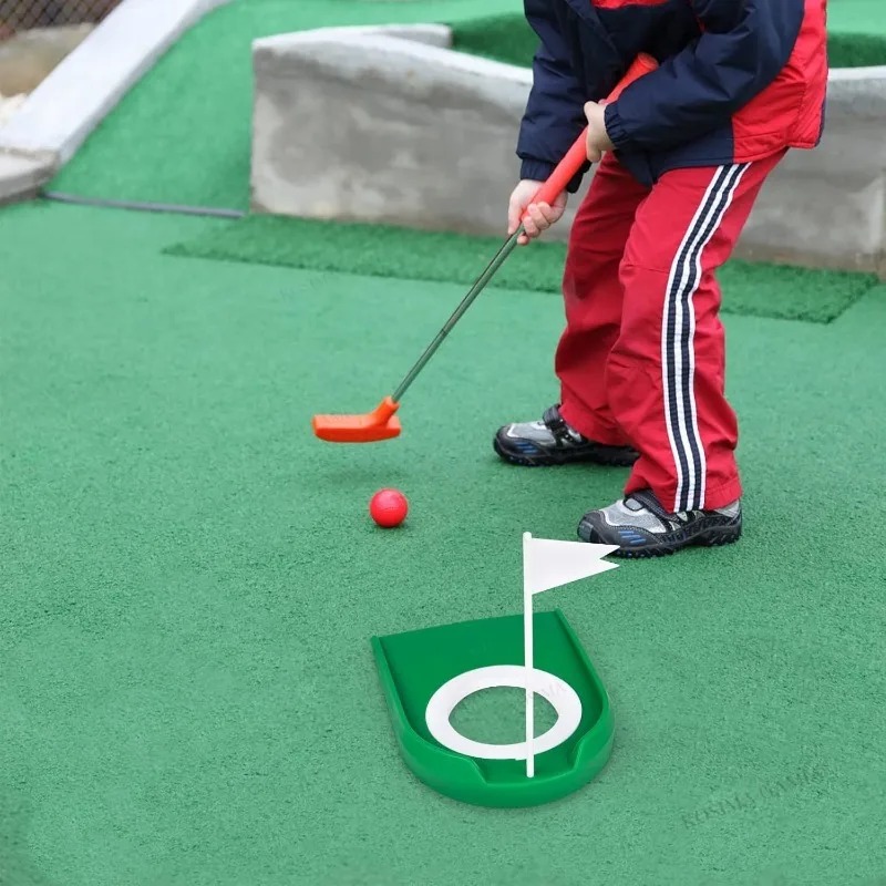 Golf Putting Cup with Flag Pra - Golf Equipment For Kids avaliação e preço