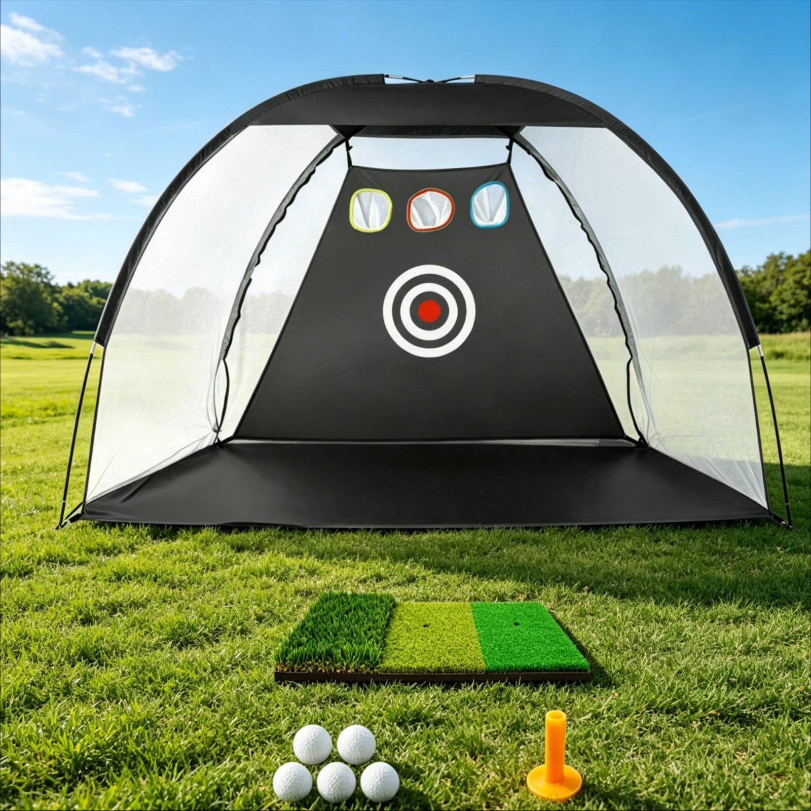 Golf Hitting Net Portable Golf - Golf Equipment Beginners avaliação e preço