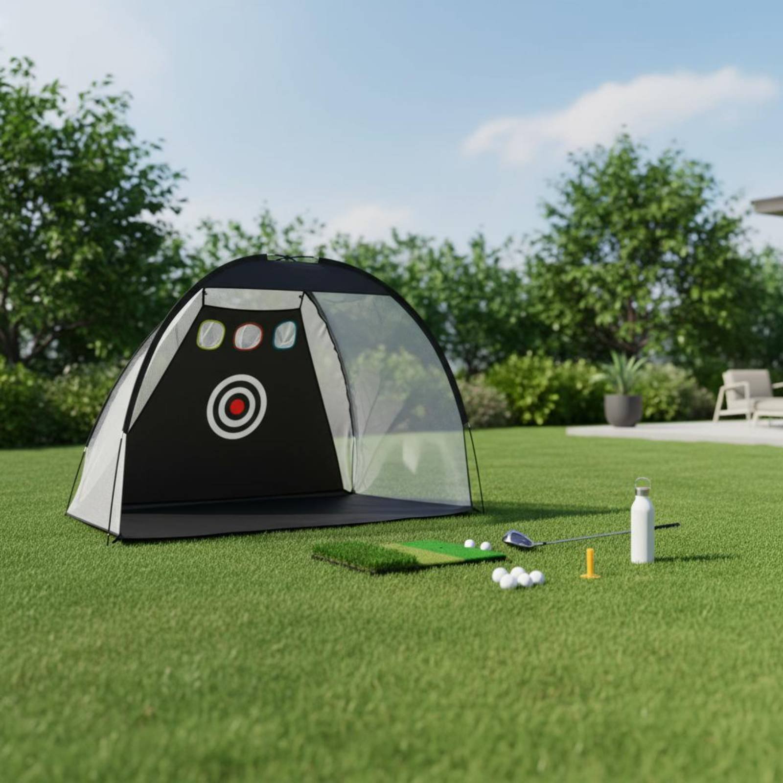 Golf Hitting Net Portable Golf - Golf Equipment Beginners avaliação e preço